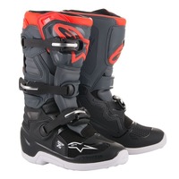 TECH 7S | BLACK DARK GREY FLURO RED (1133) / YTH 04