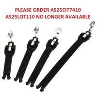 STRAP SET TECH 1 AS25CIT7410 | PLS USE AS25CIT7410 FITS TECH 7 5 3 1 | 4 BLACK STRAPS ALLOY