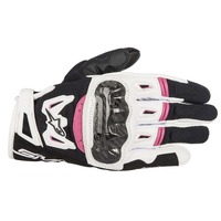 WOMENS SMX 2 AIR CARBON v2 GLV | BLACK WHITE Fuchia / 54