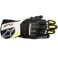 SP 8 v2 LTH GLV (125) | Black White Fluro Yellow 56