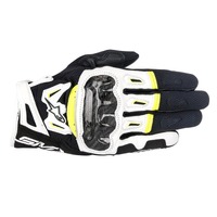 SMX 2 AIR CARBON v2 GLV | BLACK WHITE FLURO YELLOW 58