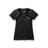 WOMENS AGELESS VNECK TEE | BLACK / XL