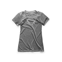 WOMENS AGELESS VNECK TEE | GREY HEATHER / S