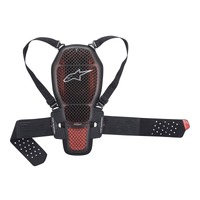 NUCLEON KR1 CELL BACK PROTECTOR w/STRAPS | RED BLACK XS/54 144-164CM