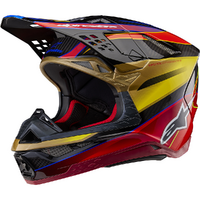 Alpinestars 2025 S-M10 Era Gold / Yellow / Rio Red Helmet