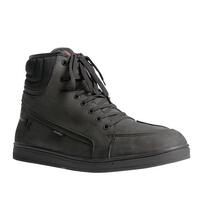 MOTODRY KICKS LEATHER BOOTS - BLACK