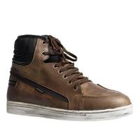 MOTODRY KICKS LEATHER BOOTS - BROWN