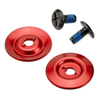 GRINGO S / LANE SPLITTER HARDWARE KIT | BLACK SCREW / RED BASEPLATE