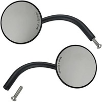 ROUND PERCH MOUNT MIRROR | H-D BLACK (PAIR) CE