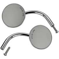 ROUND PERCH MOUNT MIRROR | H-D CHROME (PAIR) CE