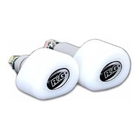 R&G AERO CRASH PROTECTORS WHITE UPPERS YAM YZF-R1 '09