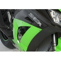 R&G AERO CRASH PROTECTORS BLACK RACE ONLY KAW ZX10-R '11-