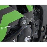 R&G AERO CRASH PROTECTORS BLACK RACE ONLY KAW ZX6R '09-'12