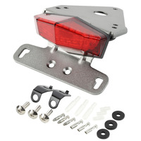 DRC TAIL LIGHT & PLATE HLDR EDGE 2 ALLOY | XR250 '03-,XR50/100/230 | RED LENSE