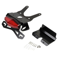 DRC TAIL LIGHT & PLATE HLDR EDGE 2 ALLOY | CRF250L/M/Rally '17- | RED LENSE