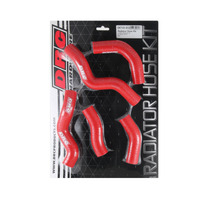 DRC RADIATOR HOSE KIT | KLX250/D-Tracker '98-07 | RED