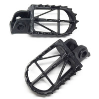 DRC FOOTPEGS WIDE LOW -5mm | KTM125-525'98-, 950S ENDURO ALL, 990 ADVENTURE ALL | 50mm CrMo BLACK