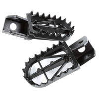 DRC FOOTPEGS WIDE LOW -5mm | WR250R/X | 50mm CrMo BLACK