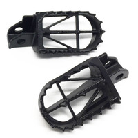 DRC FOOTPEGS WIDE | KLX125/150,D-TRACKER125 | 50mm CrMo BLACK