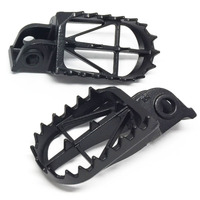 DRC FOOTPEGS WIDE | KTM125-525'98-,950S-ENDURO ALL,990ADVENTURE ALL | 50mm CrMo BLACK