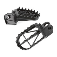 DRC FOOTPEGS WIDE | DRZ400R/S/SM,RMX-250R/S,RM125/250'91-'02 | 50mm CrMo BLACK