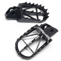 DRC FOOTPEGS WIDE | KX65/80/85/100 | 50mm CrMo BLACK