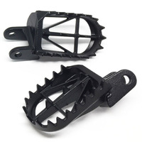 DRC FOOTPEGS WIDE | XR250/Motard/Baja,XR250R/400R'95-,CRM250'91-,CR85 | 50mm CrMo BLACK