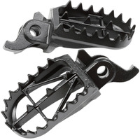 DRC FOOTPEGS WIDE | KX250F/450F'09- | 50mm CrMo BLACK