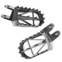 DRC FOOTPEGS WIDE | CRF1000L, XR400/600/650R/650L | 50mm CrMo BLACK