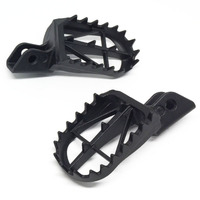 DRC FOOTPEGS WIDE | KLX110/110L,DR-Z50/70/110 | 50mm CrMo BLACK