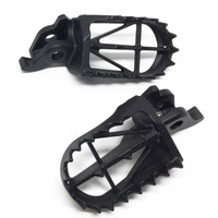 DRC FOOTPEGS WIDE HIGH +5mm | KX250F/450F'09- | 50mm CrMo BLACK