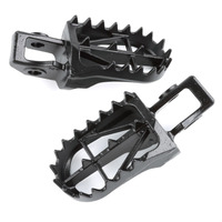 DRC FOOTPEGS WIDE HIGH +5mm | KTM250 SX/SXF'16- | 50mm CrMo BLACK