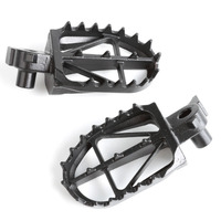 DRC FOOTPEGS ULTRAWIDE | YZ/WR250F/450F,YZ125/250 '99- | 57mm CrMo BLACK