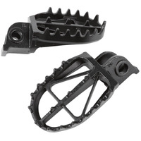 DRC FOOTPEGS ULTRAWIDE | KTM125-525'98-,950S-ENDURO ALL,990ADVENTURE ALL | 57mm CrMo BLACK