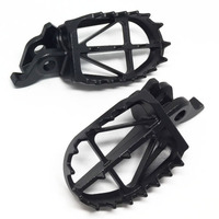 DRC FOOTPEGS ULTRAWIDE | CRF250/450'02-,CRF150R'07-,CR125/250'02-, CRF250L | 57mm CrMo BLACK