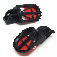 DRC FOOTPEG MOTARD WITH SLIDER | KTM125-525'98-,950S-ENDURO ALL,990ADVENTURE ALL | 50mm CrMo BLACK