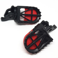 DRC FOOTPEG MOTARD WITH SLIDER | KX250F/450F'09- | 50mm CrMo BLACK