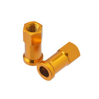 DRC RIM LOCK NUTS | 2 PCS | GOLD