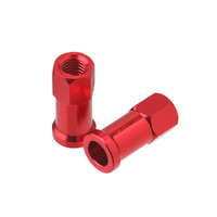 DRC RIM LOCK NUTS | 2 PCS | RED