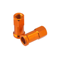 DRC RIM LOCK NUTS | 2 PCS | ORANGE