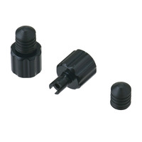 DRC VALVE CAPS WITH REMOVER | BLACK | 2 PCS