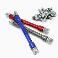 DRC SPOKE WRENCH PRO MINI | 8 TIPS | 5.0-6.2mm | Ti Colour