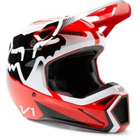 FOX 2023 V1 Leed Helmet - FLO/RED