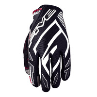 FIVE PRO RIDER S Motorcycle Glove - Black / White