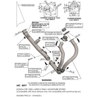 LV HEAD PIPES | STAINLESS | CRF 1000 L AF TWIN / ADV SPRT 18>19 (only with orig. exhaust)