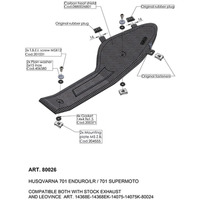 LV HEAT SHIELDS | CARBON FIBRE | 701 ENDURO/LR / SUPERMOTO 16> (Stock & LV exhausts)