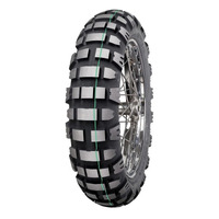 E12 140/80-18 70R TT RALLY | DESERT RACING GREEN STRIPE ECE R75