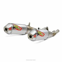 CRF250R 18-19 T6 SLIP ONS | DUAL STAINLESS SILENCERS, REMOVABLE SPARK ARRESTORS