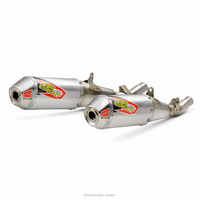 CRF250R 20-21 T6 SLIP ONS | DUAL STAINLESS SILENCERS, REMOVABLE SPARK ARRESTORS