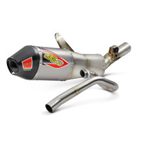 CRF450R 21-24 T6 PRO SYSTEM | Ti Silencer, Carbon End Cap, S/Less Tubing, MA Legal